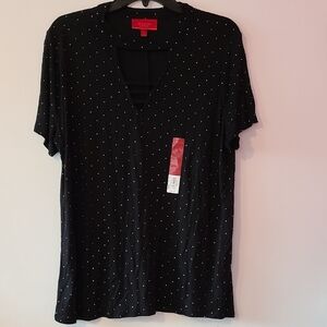 Jennifer Lopez Black Short Sleeve Tee